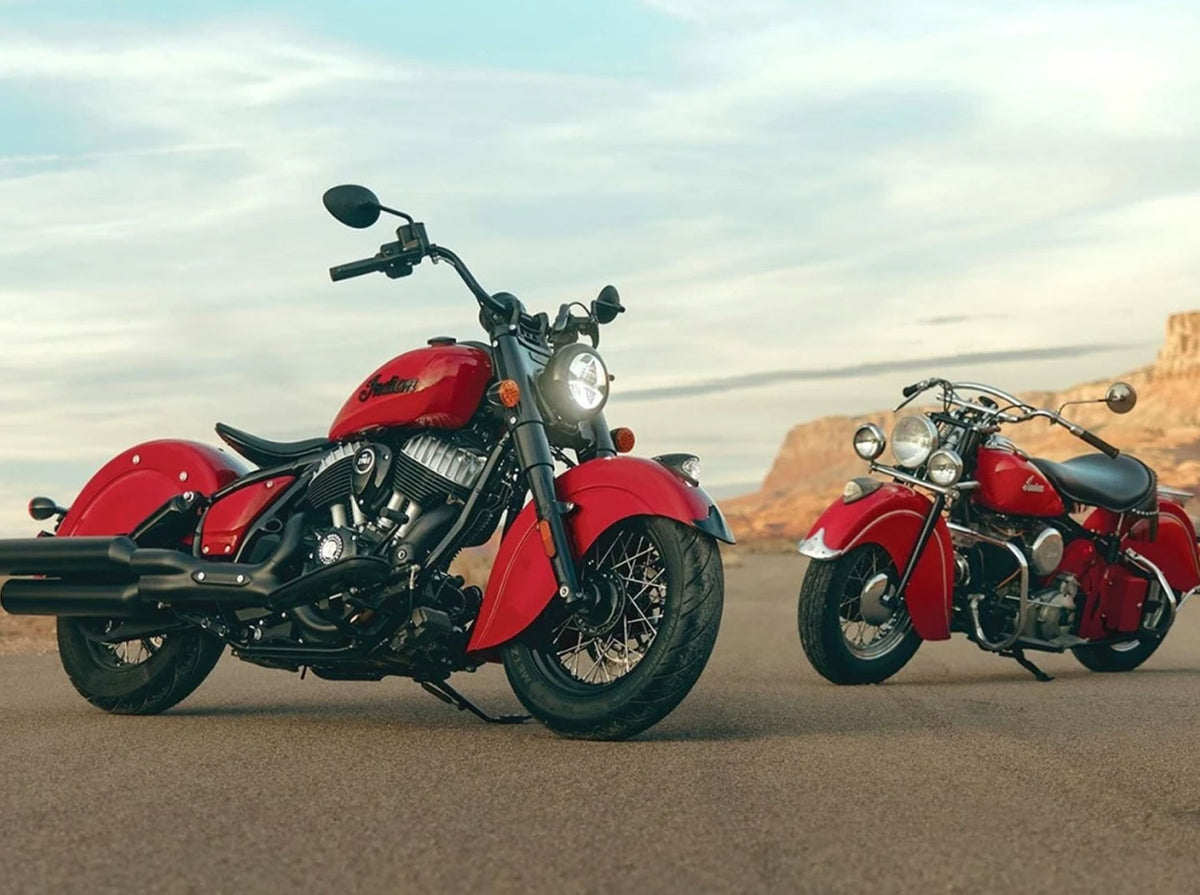 Indian Torch: motorcycles under black covers