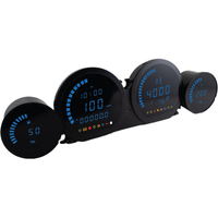 Koso 4 Piece Blue LED Gauges '14-22 Flht Flhx Fltr
