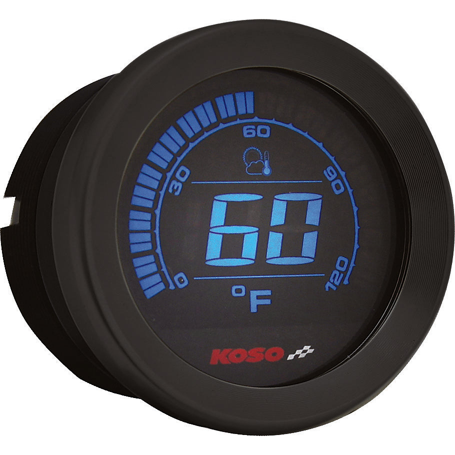 Koso Digital Gauge Cluster Black Bezel 04-13 Flht and Fltr