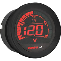 Koso HD-02 Series Gauge Kit Black Bezel Oil Temp