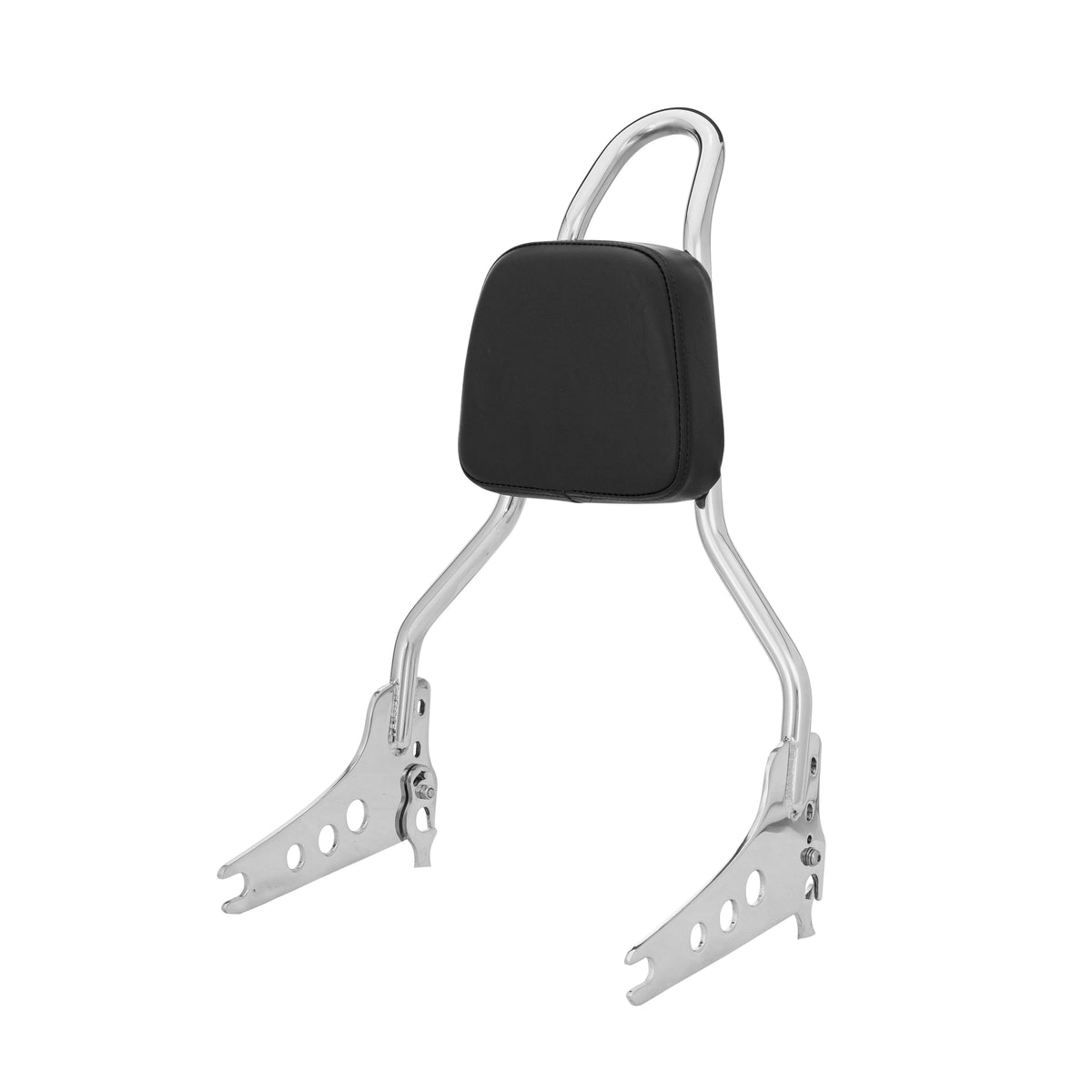 Wings Custom Sissy Bar King 20" Detachable - Heritage 02-25 - Polished Stainless Steel