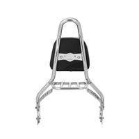Wings Custom Sissy Bar King 20" Detachable with Luggage Rack - Fat Bob 18-24 - Polished Stainless Steel