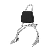 Wings Custom Sissy Bar King 20" Detachable with Luggage Rack - Heritage 02-25 - Polished Stainless Steel