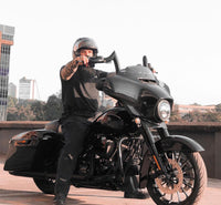 Wings Custom Diablo Rhino 2" Handlebar Kit with Cables - Electra Glide 14-20 (Hydraulic Clutch) - Gloss Black / Matte Black