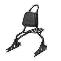 Wings Custom Sissy Bar King 20" Detachable with Luggage Rack - Low Rider S 18-26 - Gloss Black / Matte Black