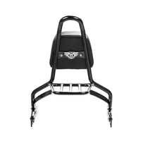 Wings Custom Sissy Bar King 20" Detachable with Luggage Rack - Low Rider S 18-26 - Gloss Black / Matte Black