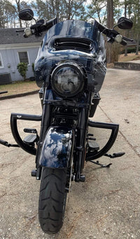 Wings Custom King Rhino 2" Engine Guard / Crash Bar - Ultra Limited / Ultra Classic 10-24 - Gloss Black / Matte Black