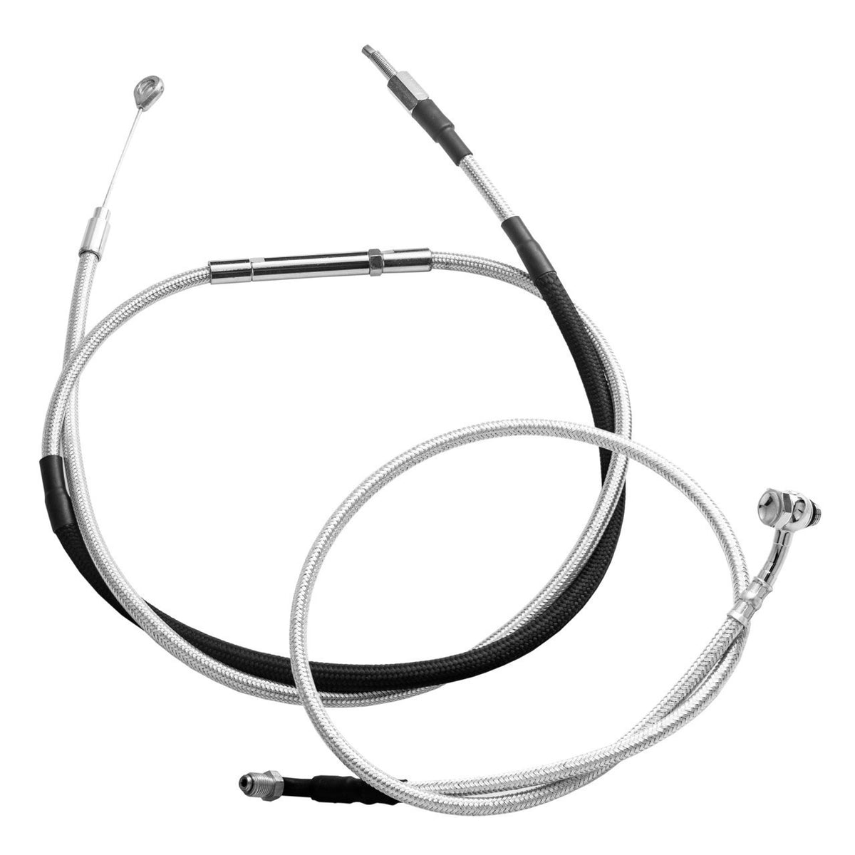 Wings Custom Ape Curve Rhino 2" Handlebar Kit with Cables - Road King 14-16 & 21-25 (Cable Clutch) - Polished Stainless Steel