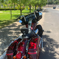 Wings Custom Front King Rhino 2" Handlebar Kit with Cables - Ultra Limited / Ultra Classic 14-20 (Hydraulic Clutch) - Polished Stainless Steel