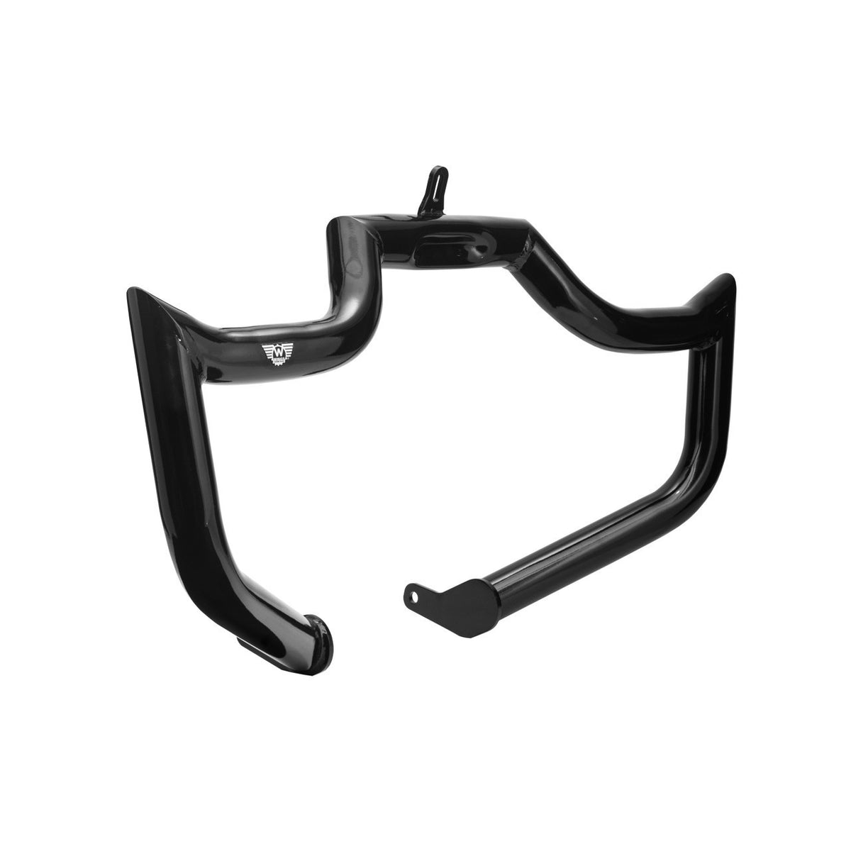 Wings Custom Diablo Rhino 2" Engine Guard / Crash Bar - Softail Custom 07-10 - Gloss Black / Matte Black