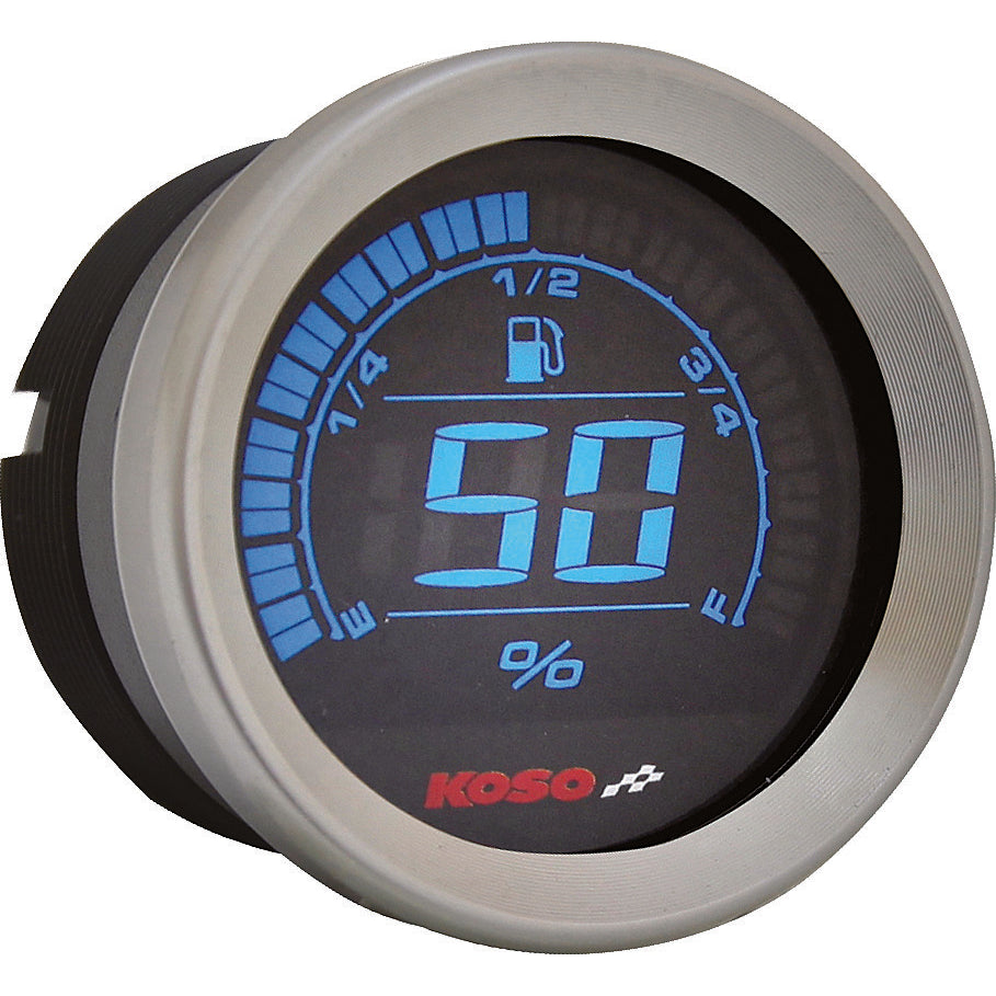 Koso Digital Gauge Cluster Silver Bezel 04-13 Flht and Fltr