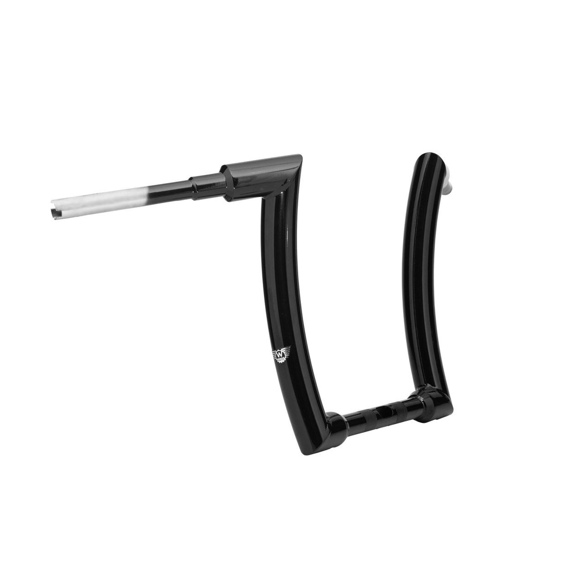 Wings Custom King Curve Rhino 2" Handlebar Kit with Cables - Road King 14-16 & 21-24 (Cable Clutch) - Gloss Black / Matte Black