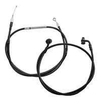 Wings Custom Diablo Rhino 2" Handlebar Kit with Cables & Wiring - Softail 16-26 (E-Throttle) - Gloss Black / Matte Black