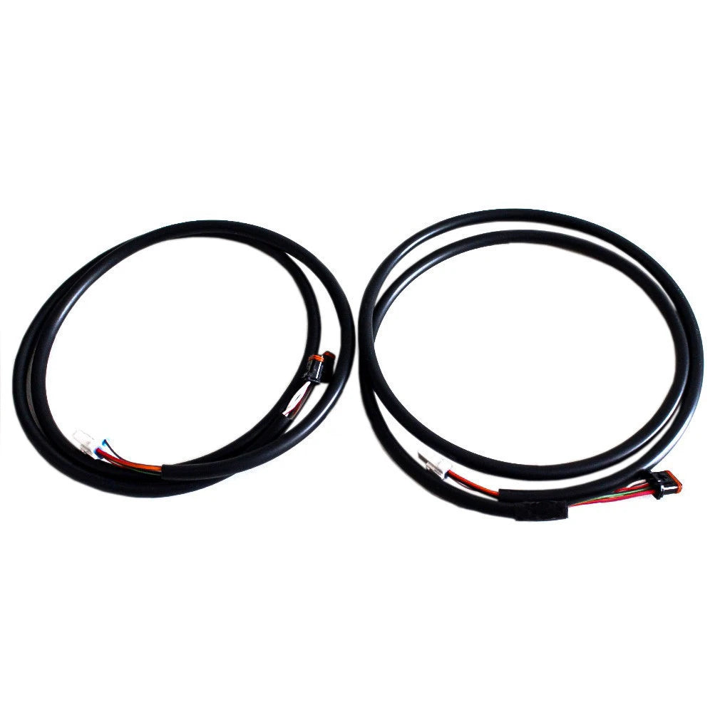 Wings Custom Front King Rhino 2" Handlebar Kit with Cables & Wiring - Softail 11-15 (Cable Throttle) - Gloss Black / Matte Black
