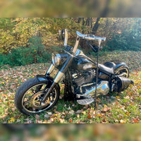 Wings Custom Mad Dogger Curve Rhino 2" Handlebars - Sport Glide 18-21 - Polished Stainless Steel