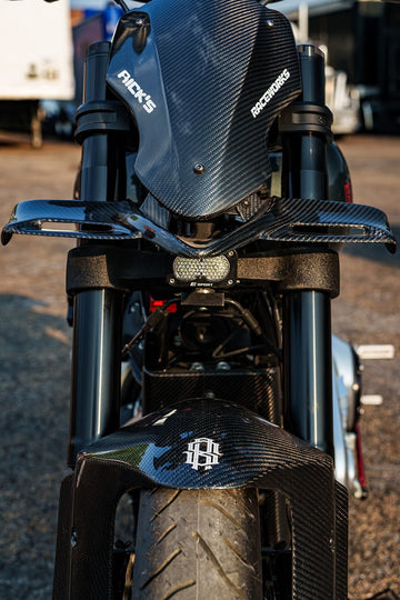 2025 Harley-Davidson Low Rider S custom, carbon fiber fairing and S2 Sport LED light