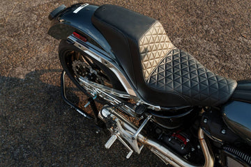 2025 Harley-Davidson Low Rider S custom, Saddlemen seat from above