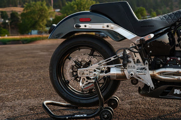 2025 Harley-Davidson Low Rider S custom, rear wheel, Brembo caliper and billet subframe