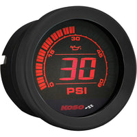 Koso HD-02 Series Gauge Kit Black Bezel Oil Temp