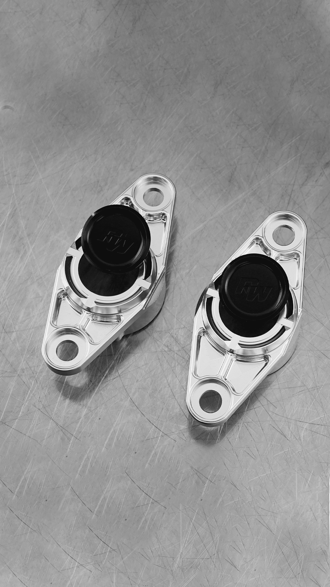 Raceworks Pivot Block Covers - FXR 1982-2000