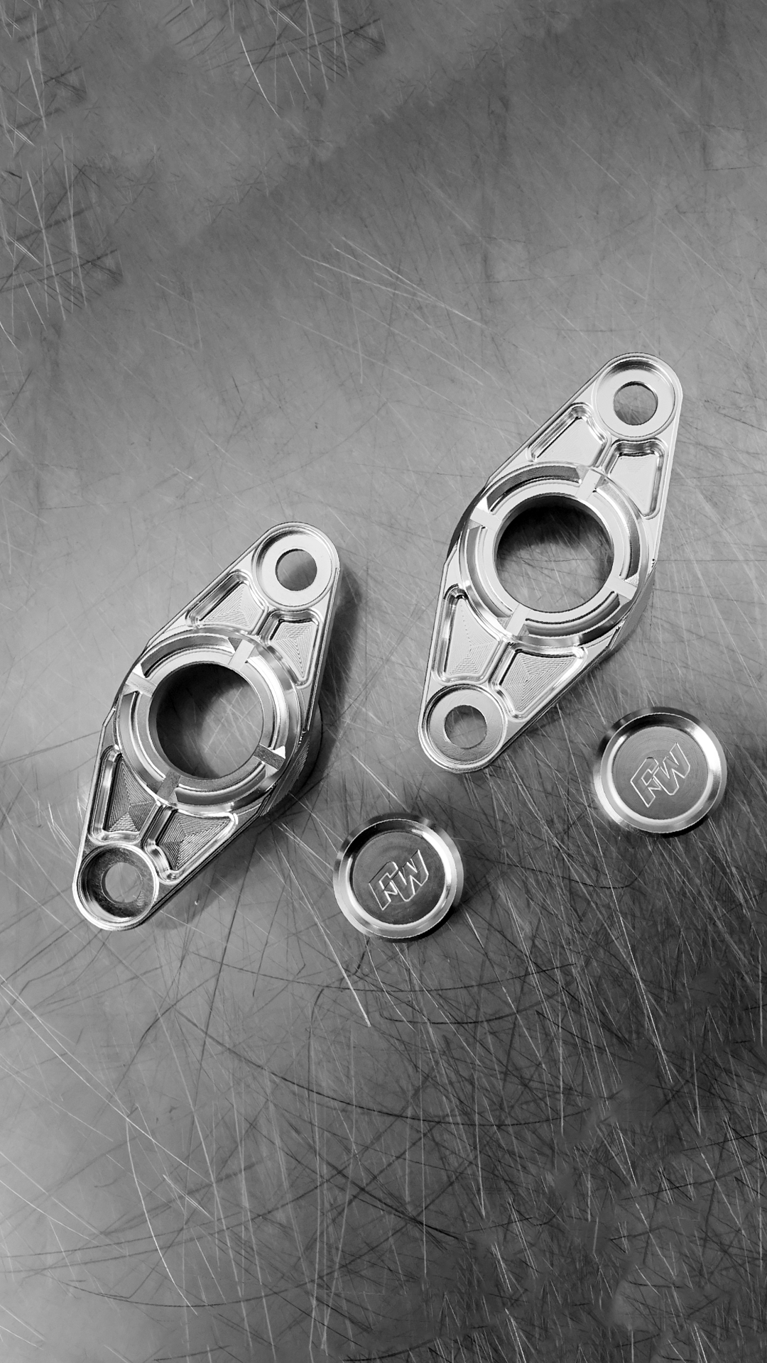 Raceworks Pivot Block Covers - FXR 1982-2000