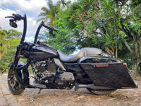 Wings Custom Diablo Rhino 2" Handlebar Kit with Cables & Wiring - Road King 14-20 (Hydraulic Clutch) - Gloss Black / Matte Black