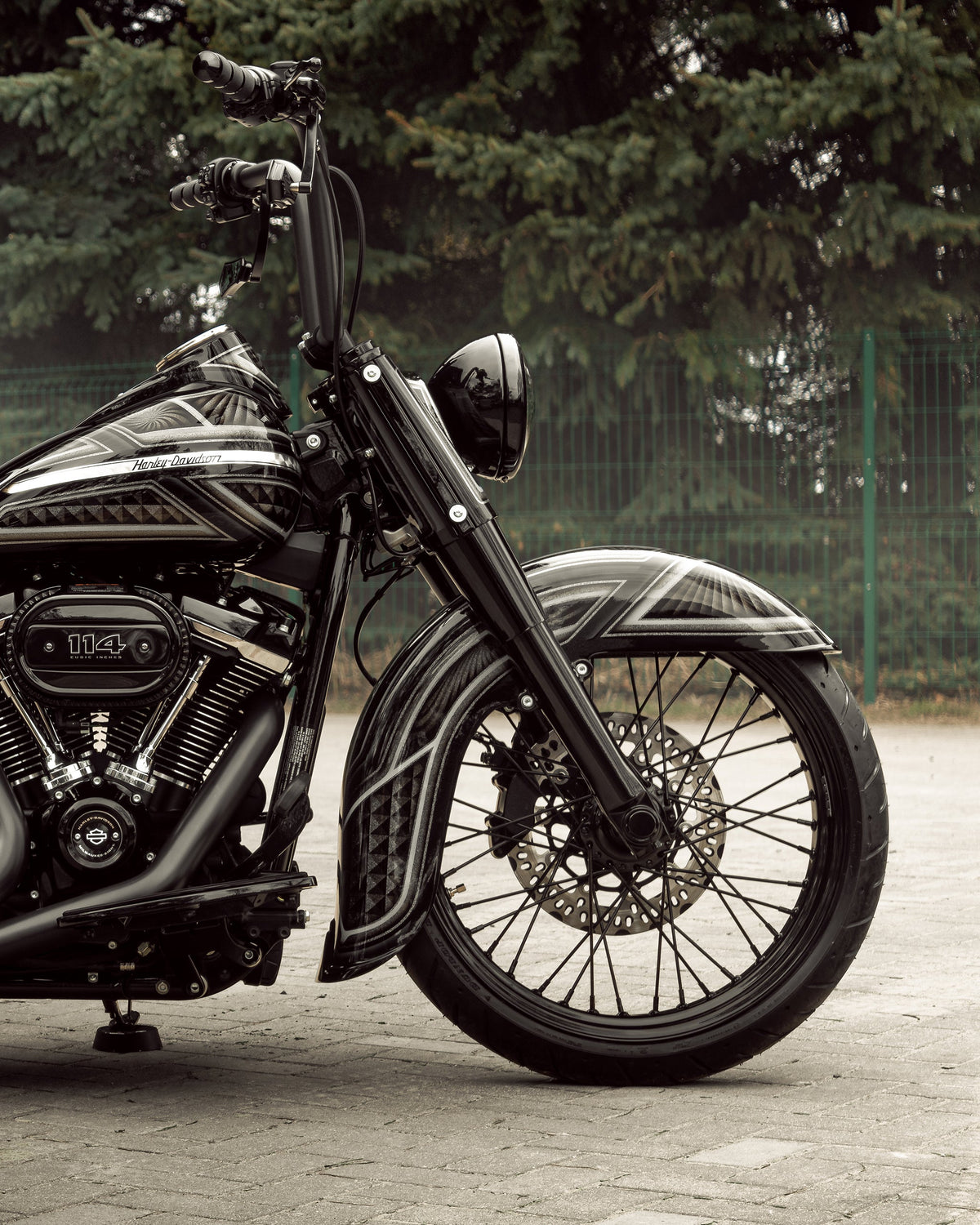 Killer Custom Front Fender "Classic" 21" Wheel - Softail 00-up