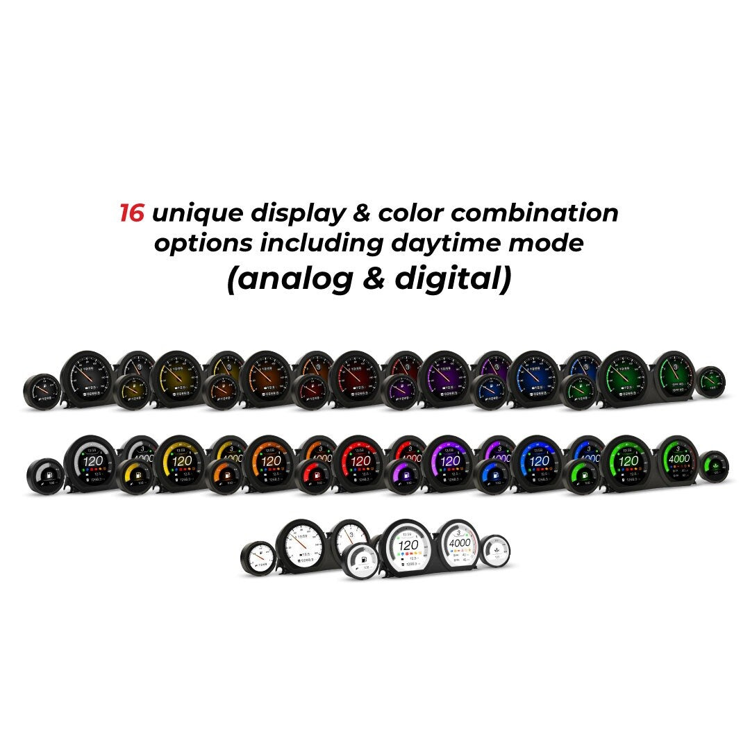 Koso HD-03X 4 Piece Gauge Kit Touring 14-23