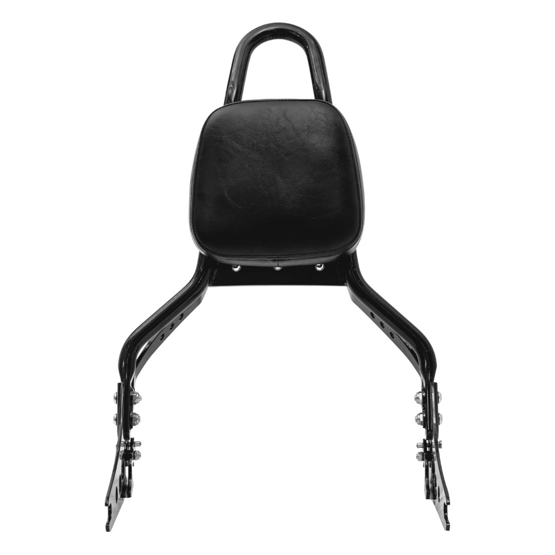Wings Custom Quick-Assembly Sissy Bar King 20" Luggage Rack - Softail Standard 00-11 & 21-24 - Gloss Black / Matte Black
