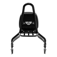 Wings Custom Quick-Assembly Sissy Bar King 20" Luggage Rack - Breakout 13-26 - Gloss Black / Matte Black