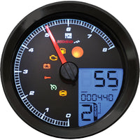 Koso Speedo / Tach BLK Bezel LCD Color Change Display
