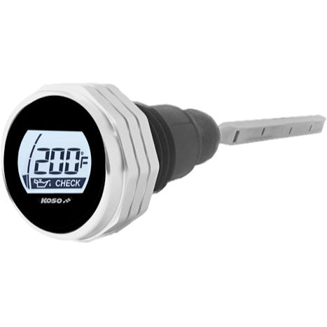 Koso Digital Oil Dipstick Silver Fits 07-16 FLH/FLT