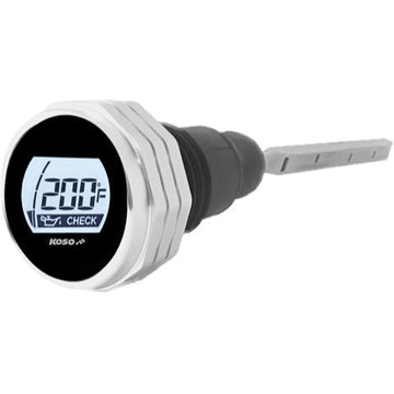 Koso Digital Oil Dipstick Silver Fits 07-16 FLH/FLT