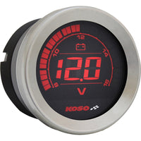 Koso HD-02 Series Gauge Kit Silver Bezel Oil Temp