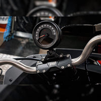 Wings Custom Single Hawk Speedometer Relocator - Breakout, Street Bob, Standard, Low Rider S/ST 10-26 - Black