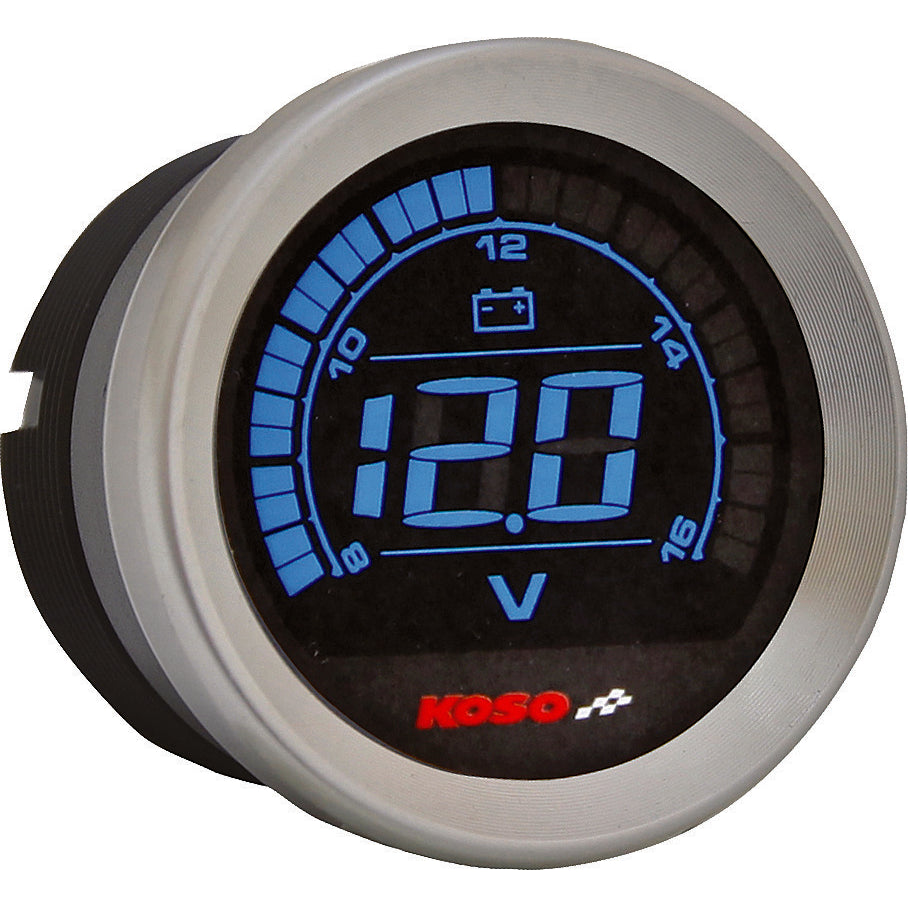 Koso Digital Gauge Cluster Silver Bezel 04-13 Flht and Fltr