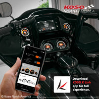 Koso HD-03X 4 Piece Gauge Kit Touring 14-23
