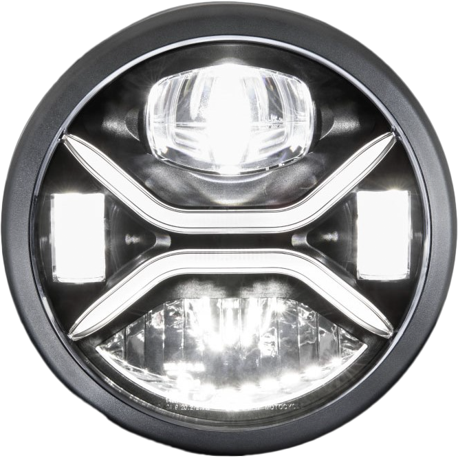 Koso 7" Zenith LED Headligh H4 Plug