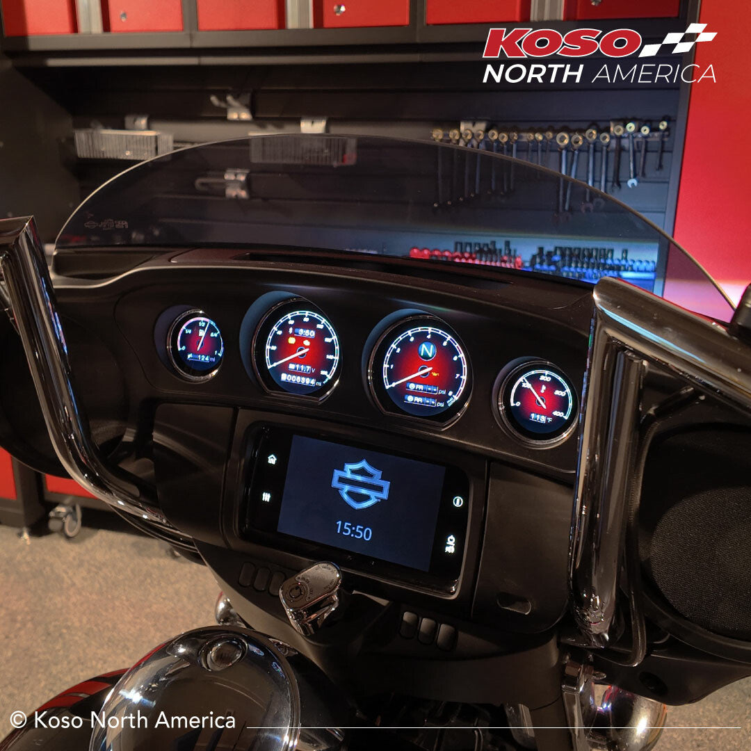 Koso HD-03X 4 Piece Gauge Kit Touring 14-23