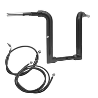 Wings Custom Ape Classic Rhino 2" Handlebar Kit with Cables - Road Glide 15-20 (Hydraulic Clutch) - Gloss Black / Matte Black