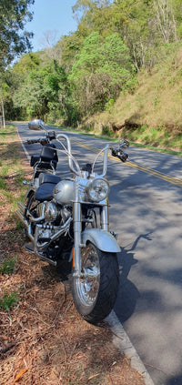 Wings Custom Ape Hanger Classic Brutale 1-1/2" Handlebars - Fat Boy 00-26 - Polished Stainless Steel