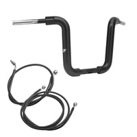 Wings Custom Ape Classic Rhino 2" Handlebar Kit with Cables - Road King 14 & 17-20 (Hydraulic Clutch) - Gloss Black / Matte Black