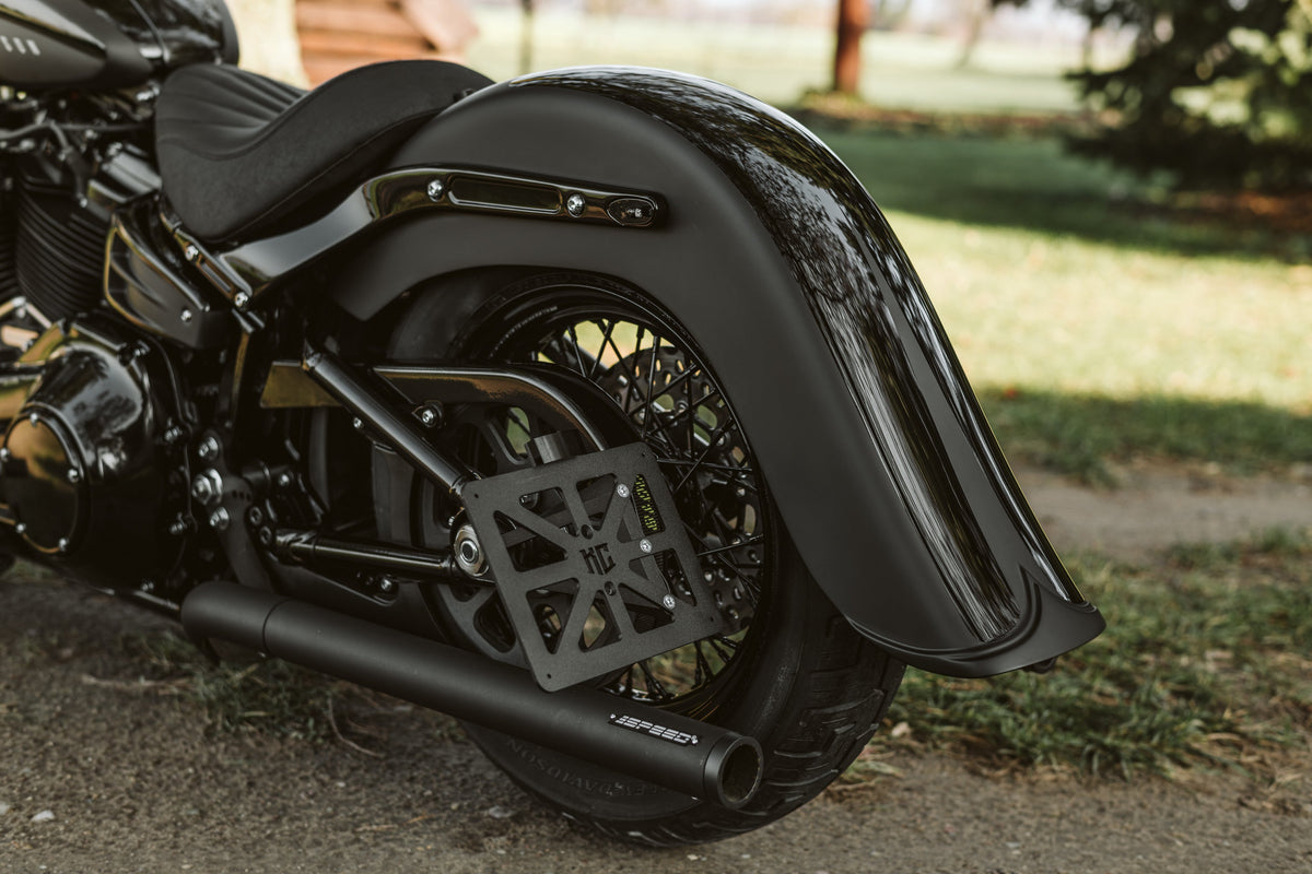 Killer Custom Rear Fender "Old School" 4" Stretch with Tip - Street Bob / Standard 18-up