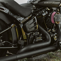 Killer Custom Side Covers "Avenger" - Softail 18-up