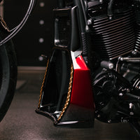 Killer Custom Radiator Cover Chin Spoiler "Avenger" - Softail 18-up