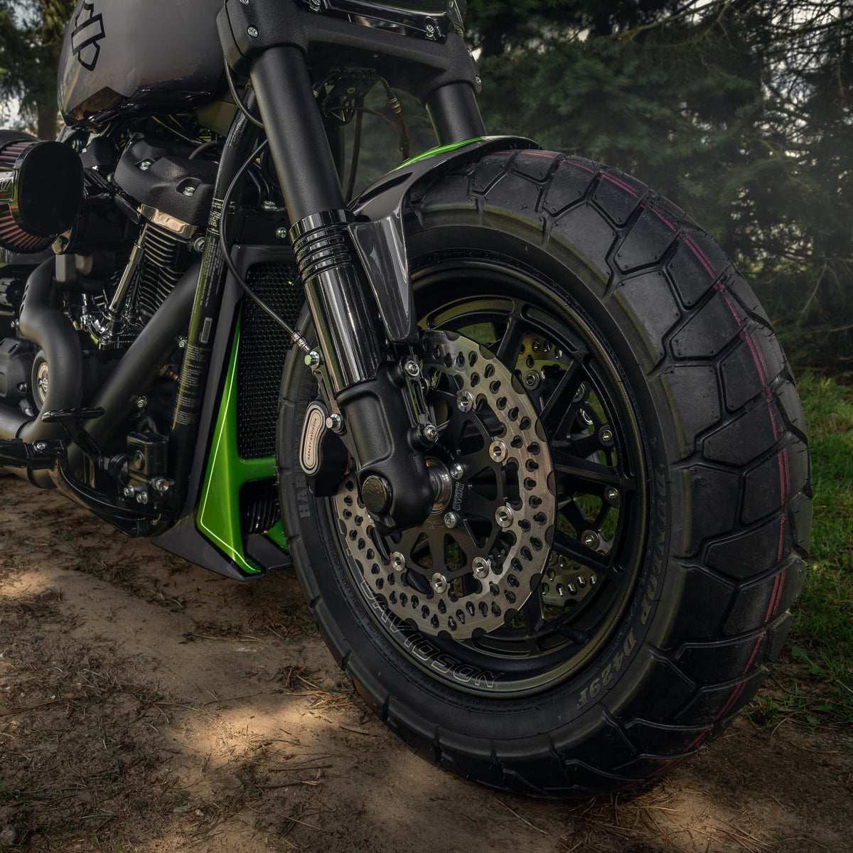 Killer Custom Grooved Lower Fork Covers - Fat Bob / Low Rider S/ST 18-up