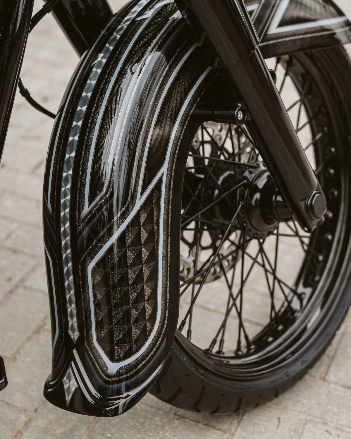 Killer Custom Front Fender "Classic" 21" Wheel - Softail 00-up