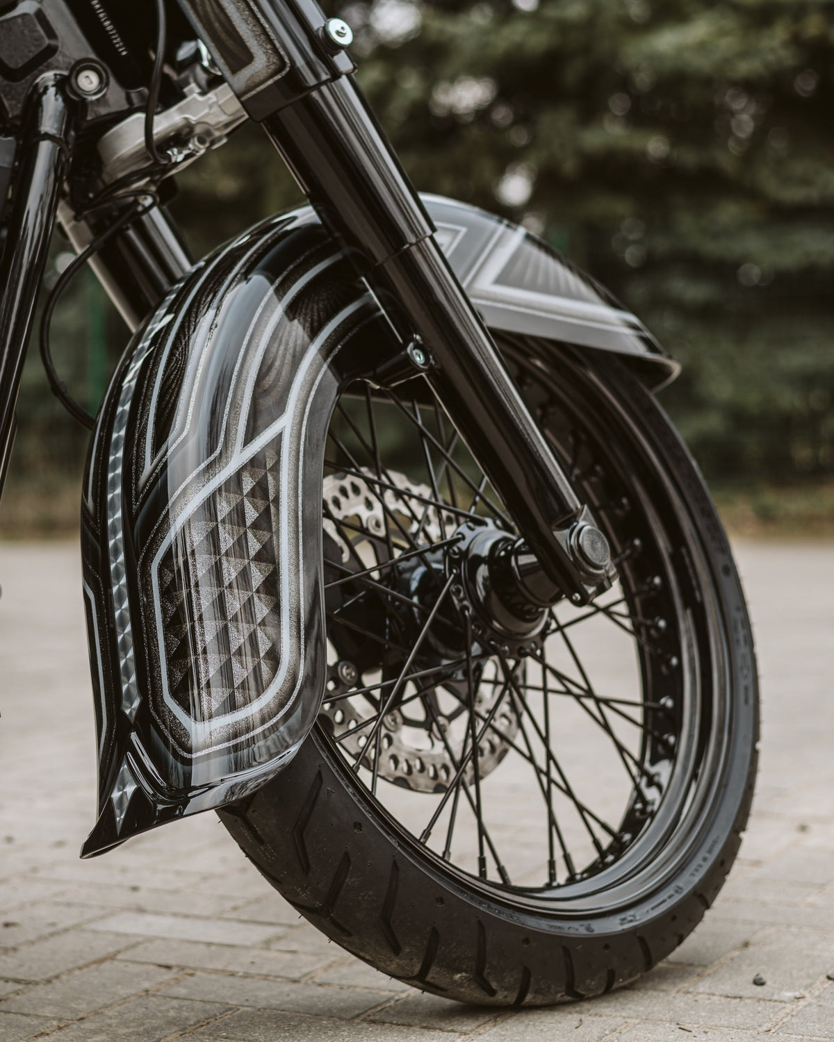 Killer Custom Front Fender "Classic" 21" Wheel - Softail 00-up