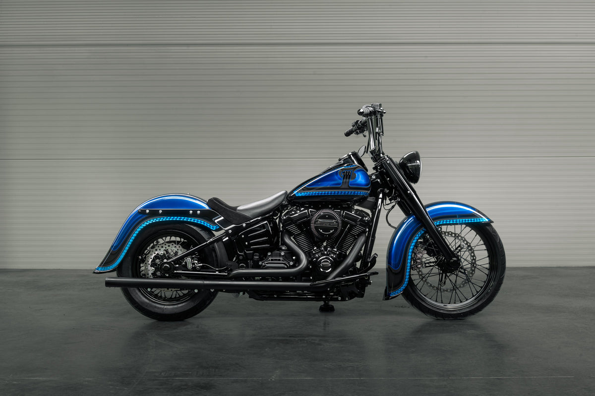 Killer Custom 4" Stretch Rear Fender with Tip "Old School" - Softail 18-up