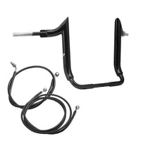 Wings Custom Diablo Rhino 2" Handlebar Kit with Cables - Ultra Limited / Ultra Classic 14-20 (Hydraulic Clutch) - Gloss Black / Matte Black